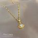 Ginkgo 【 】 Leaf Skirt Diamonds, Light Luxury Charm, Gorgeous Full Of Diamonds Necklace, Women's Versatile Clavicle 【 】 , Charm, Necklace,_ipsvogv.com