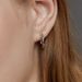 Twisted Rainbow Design Zircon Earrings For Women S925 Silver Full Inlaid With Bright Colored Zircon Earrings Light Luxury_ipsvogv.com