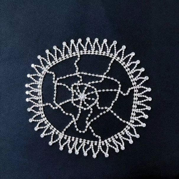 Rhinestone tassel water drop headband forehead chain fashionable bride wedding hair accessories hat chain female Headband_ipsvogv.com