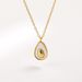 INS Wind Fritillaria Pendant French Shell Avocado Fruit Titanium Steel Necklace Collar Chain Female_ipsvogv.com