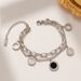 Black and white shell Roman digital double-layer titanium steel bracelet women's handmade popular jewelry new arrivals bracelet accessories jewelry_ipsvogv.com