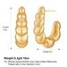 Hot Sale Real Gold Brass Electroplating Simple Design Personality Versatile Daily Earrings For Women_ipsvogv.com