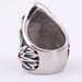 European and American retro punk titanium steel ghost face clown smile skull ring Double Ghost domineering ring men's jewelry_ipsvogv.com
