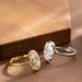 Fashionable And Minimalist INS Four Claw Diamond Inlaid Oval Zircon Open With Adjustable Color Retention Ring_ipsvogv.com