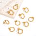 Fashionable And Personalized 14mm Earrings, Stainless Steel Vacuum Plated DIY Circular Handmade Earrings_ipsvogv.com