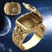 Hip Hop Punk Plated Men's Box Flip Up Ring_ipsvogv.com