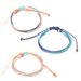 Bohemian Colorful Rope New Fashion Women's Multi Color Knot Leather Bracelet Set Of 3_ipsvogv.com