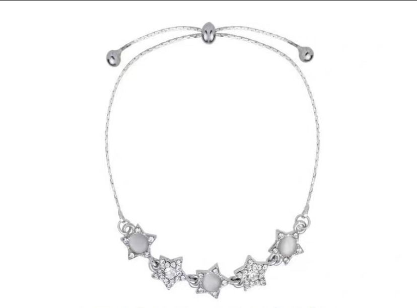 Coldness, Sweet, Cool Cat's Eye Stone Star Bracelet For Women, Light Luxury, Niche Design, Simple And Versatile, High_ipsvogv.com