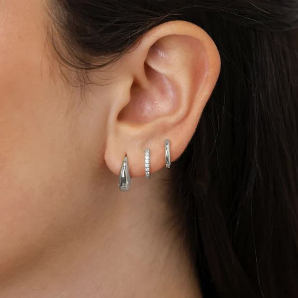 Women’s Jewelry Set Fashion Brass With Real Gold Plating Hot Selling Simple And Elegant Zircon Inlaid Circle Earrings For Ladies Three Piece Set_ipsvogv.com