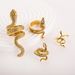 New Cool And Handsome Pattern Punk Snake Animal Exaggerated Four Piece Set Ring_ipsvogv.com