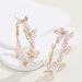 French Style Light Luxury High-End Butterfly Rice Pearl Large Hoop For Women New Trendy Fashion Earrings_ipsvogv.com