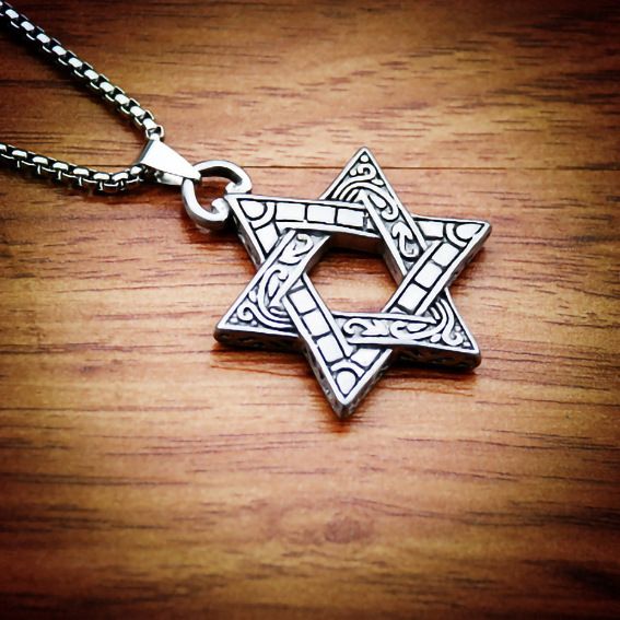Military brand six Star Necklace keel chain men's fashion women's hip hop street fashion jewelry Korean fashion_ipsvogv.com