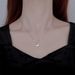 Difeng 999 Pure Silver Whale Dream Sea Necklace Women's Sky Star Ins Fish Tail Collarbone Chain Fashionable Pendant_ipsvogv.com