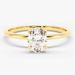 Oval Moissanite Ring Women Four Claw Simple Gold Plated S925 Sterling Silver Egg Shaped Ring_ipsvogv.com