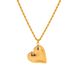 INS Style Simple Big Love Fried Dough Twists Chain Titanium Steel Fadeless Pendant Necklace Jewelry_ipsvogv.com
