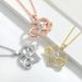 Infinity Symbol 8-character Peach Heart Sweater Chain, New Niche High-end Bow Love Necklace_ipsvogv.com