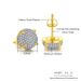 Unisex Jewelry Fashion hip hop light luxury full diamond earrings for men and women micro inlaid color separated threaded earrings trendy earrings_ipsvogv.com