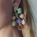 E13118ZA new colored resin tassel earrings, fashionable ethnic style exaggerated earrings_ipsvogv.com