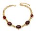 Personality Exaggerated Necklace Female Temperament Glass Ruby Clavicle Chain Geometric Shape Niche Versatile Necklace_ipsvogv.com