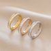 Fashionable Sky Star Titanium Steel Zircon For Female Crystal Diamond Couple Ring Jewelry_ipsvogv.com