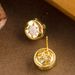 Fashionable Simple Diamond Inlaid Zircon Hollow Octagonal Star For Women, Niche And Versatile Silver Needle Earrings_ipsvogv.com