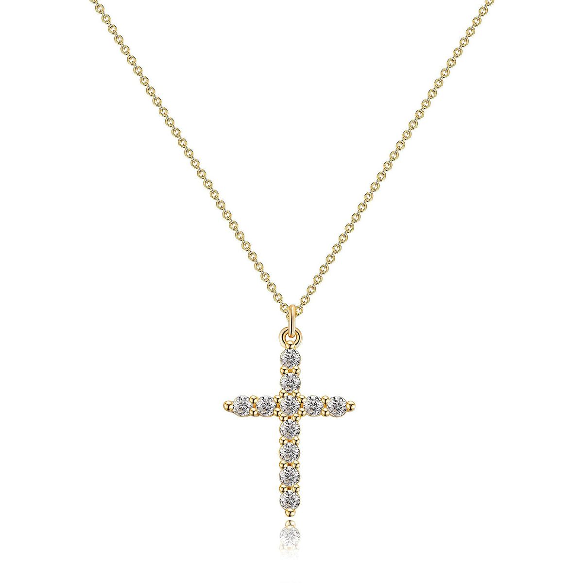 Hot Selling Crown Cross Pendant For Women, Rotatable And Versatile, Light Luxury Cross Necklace, Collarbone Chain_ipsvogv.com