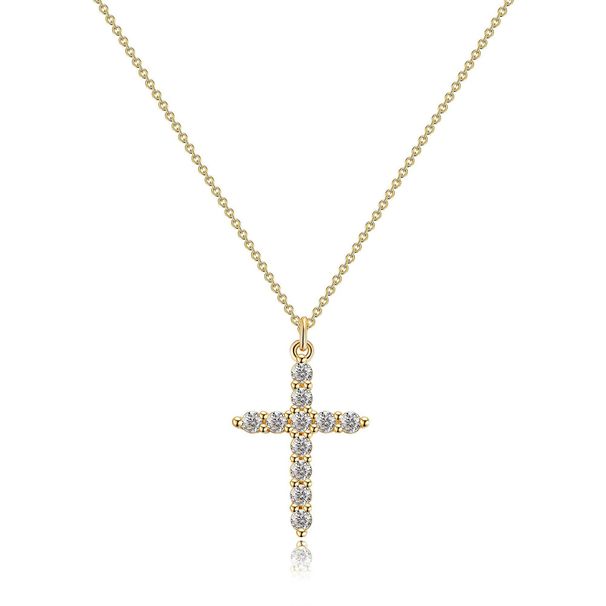 Hot Selling Crown Cross Pendant For Women, Rotatable And Versatile, Light Luxury Cross Necklace, Collarbone Chain_ipsvogv.com