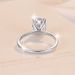 Oval Moissanite Ring Women Four Claw Simple Gold Plated S925 Sterling Silver Egg Shaped Ring_ipsvogv.com