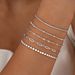 5-Piece Metal Figaro Chain Women's Set Fashionable And Minimalist Bracelet_ipsvogv.com