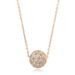 Unisex ball chain necklace, popular polished rose gold plated jewelry_ipsvogv.com