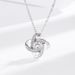 S925 Sterling Silver Four Leaf Clover Necklace Simple Eternal Star Full Diamond Zircon Pendant Cross Border Clavicle Chain_ipsvogv.com