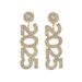 Geometric number women's with niche inlay 2025 design, versatile high-end and earrings_ipsvogv.com