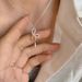 Ribbon Bow Pendant Necklace For Women Summer French Sweet Ins Style Simple High-end Niche Exquisite Temperament Choker_ipsvogv.com