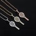 Silver Tennis Racket Pendant Full Zircon Women's Hip-Hop Personality Necklace Jewelry_ipsvogv.com