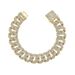 Men's 15mm wide shaped three row diamond heavy industry hip-hop style chain bracelet_ipsvogv.com