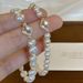 Unisex French retro new pearl geometric bracelet for women high end light luxury beads exquisite design niche bracelet_ipsvogv.com