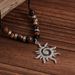 European and American Fashion Sunflower Tiger Stone Bead Necklace Hip-hop Niche High-end Feeling Collarbone Chain Men's Necklace_ipsvogv.com