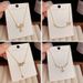 Gold Necklace Summer Fashion Fresh Micro Paved Zircon Versatile Clavicle Chain Internet Celebrity Personality Light_ipsvogv.com