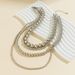 Jewelry Cyberpunk Style Multi-layer Round Layered With Exaggerated Personality Bead Collarbone Necklace_ipsvogv.com
