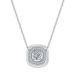 new Simple Moissanite Clavicle Chain S925 Silver Claw Inlaid Colored Gemstone Necklace Fashion All Match Spot_ipsvogv.com