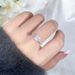 S sterling silver heart-shaped Mosang stone three claw wedding women's hot selling love ring, bracelet_ipsvogv.com