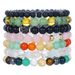 Hot Selling Jewelry Natural Stone Elastic Beaded Bracelet 8mm Aventurine Tiger Eye Amethyst Garnet Bracelet_ipsvogv.com