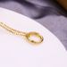 Simple And Versatile Double Sided Diamond Ring 925 Silver Clavicle Necklace Female Pendant Can Be Opened_ipsvogv.com