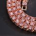 Hip hop tennis men's alloy rhinestone Cuban jewelry simple single row collarbone chain ins style necklace women_ipsvogv.com