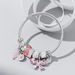 New Korean Edition Stainless Steel Open Butterfly Crystal Tassel Glass Beaded Bracelet, Female Handpiece_ipsvogv.com
