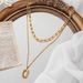 Women's Jewelry Geometric Titanium Steel Double Layer Necklace Niche Design High End Light Luxury Simple Sweater Chain In Autumn And Winter_ipsvogv.com