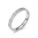 Titanium Steel Diamond Cross Love Ring Neutral Style Wedding Ring for Men and Women_ipsvogv.com
