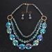 Retro Style Exaggerated Crystal Multi Layer Necklace Clavicle Chain Jewelry_ipsvogv.com