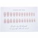 Milk White Gradient Nude Wearing Nail Crooked Heart Diamond Temperament French Style Nail Patch Finished Product_ipsvogv.com