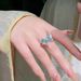 New Chinese Style Light Blue Butterfly Ring For Women, Niche Temperament Cool Refreshing Feeling. Set With Diamonds And_ipsvogv.com